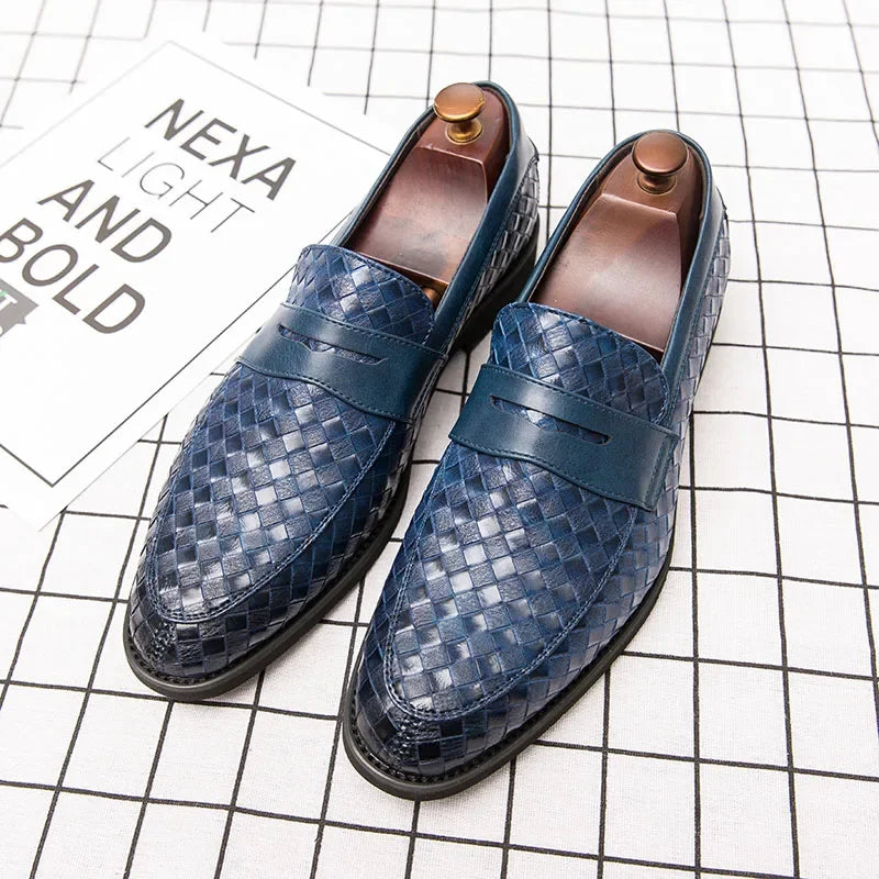 Mocassins elegantes em tecido