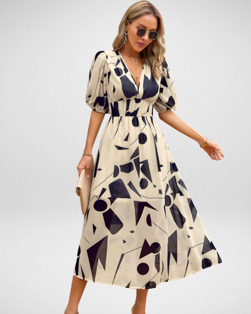Vestido comprido elegante Veneza