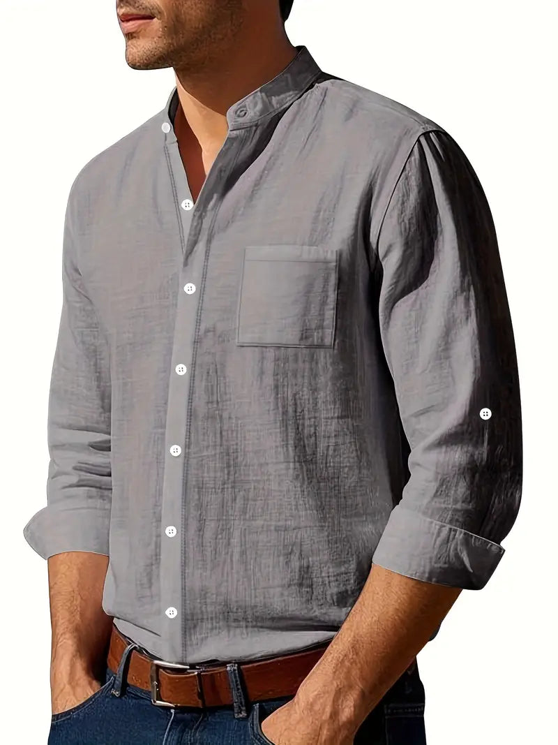 Camisa de linho elegante