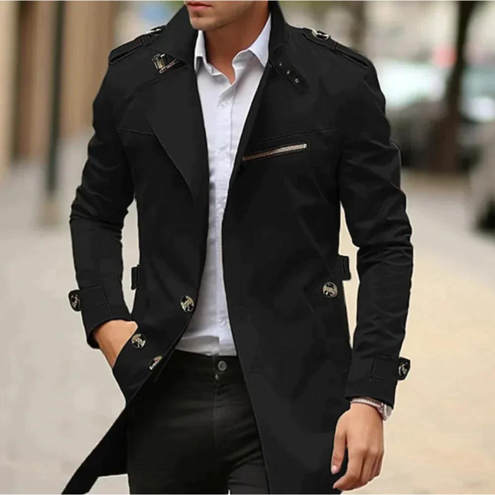 Gabardina elegante para homem