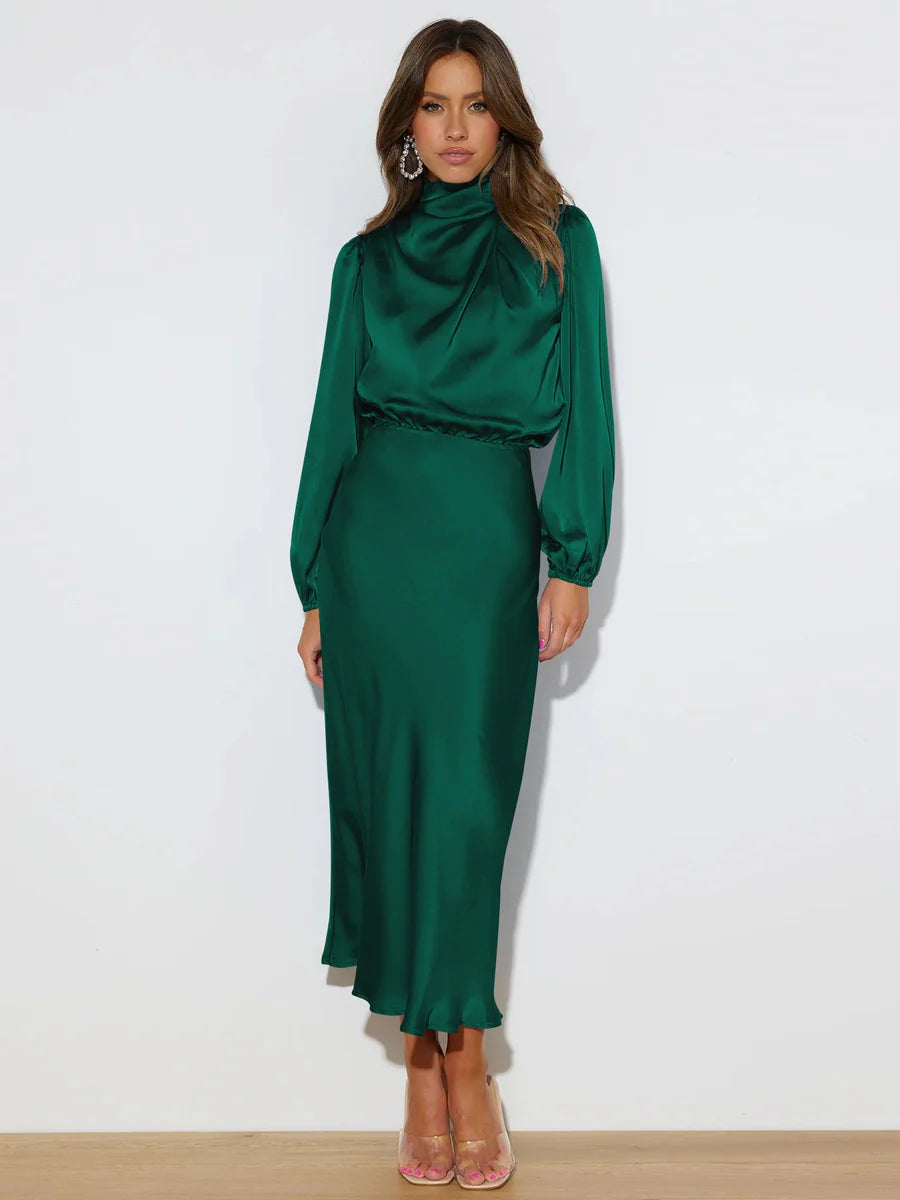 Vestido de cetim elegante