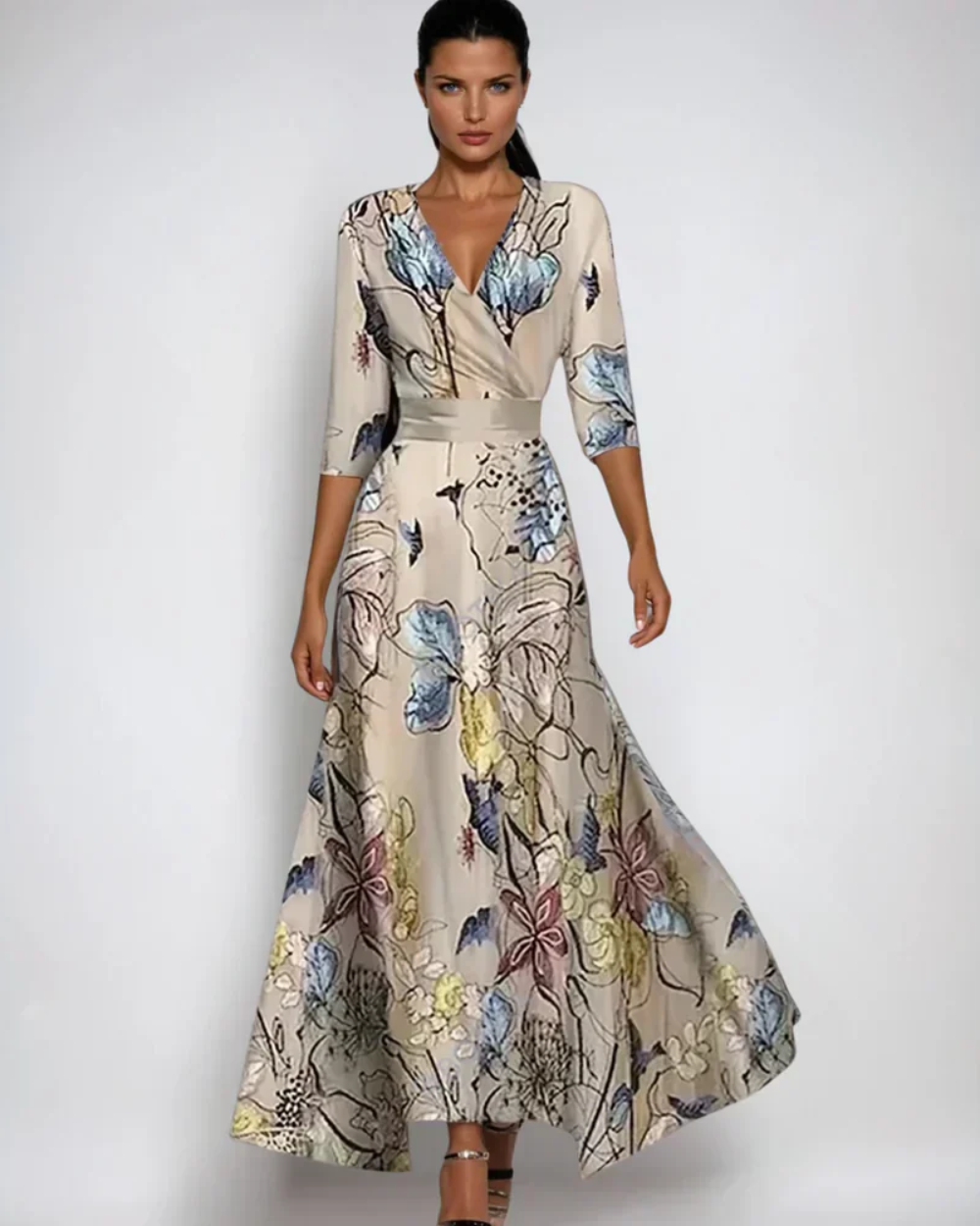 Vestido floral elegante Monza