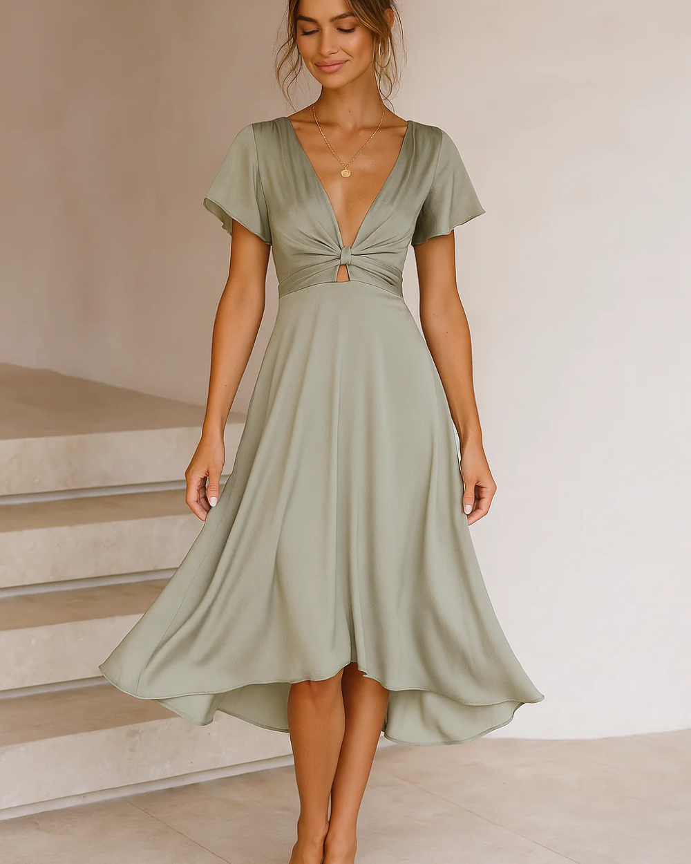 Vestido Málaga elegante para mulher