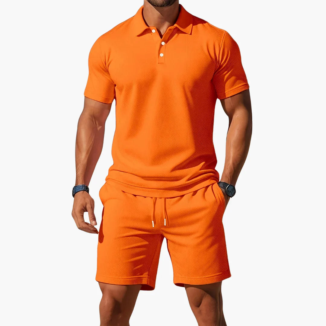 Conjunto de camisas pólo de verão