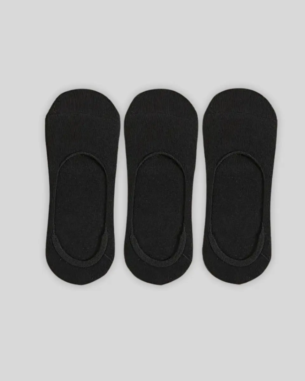 3 Pares de Meias Invisíveis - Preto