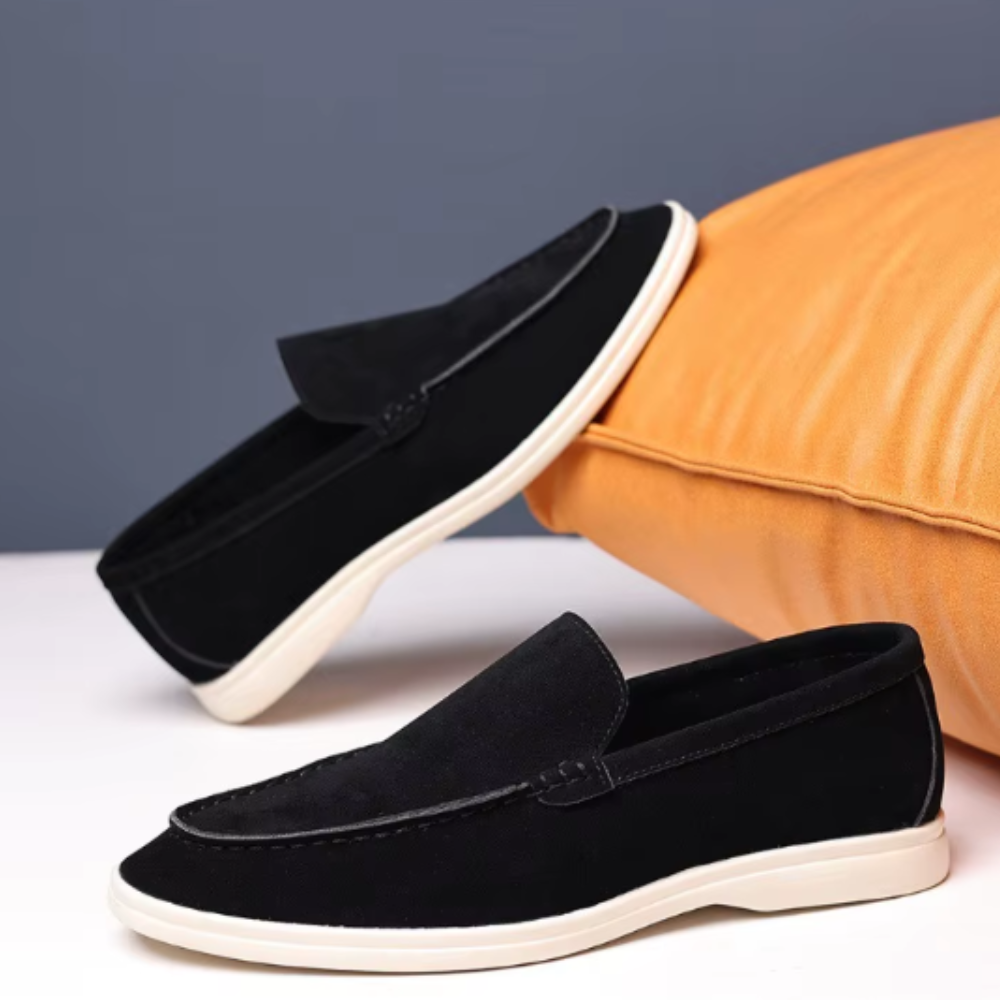 Mocassins clássicos de camurça