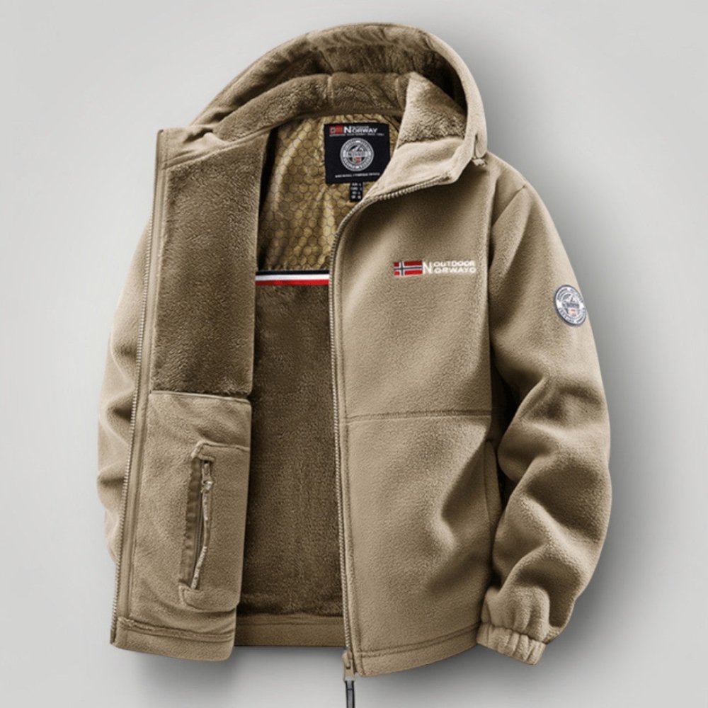 Conjunto elegante de lã