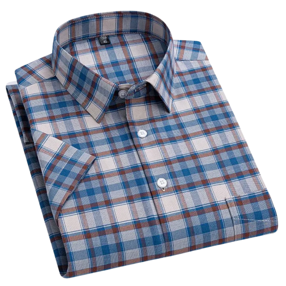 Camisa de manga curta em algodão