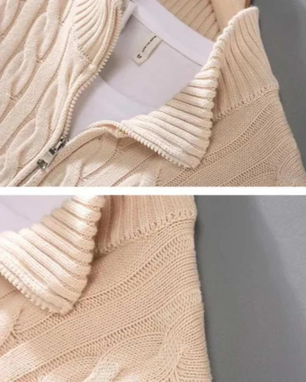 Camisola Pietro com meio fecho