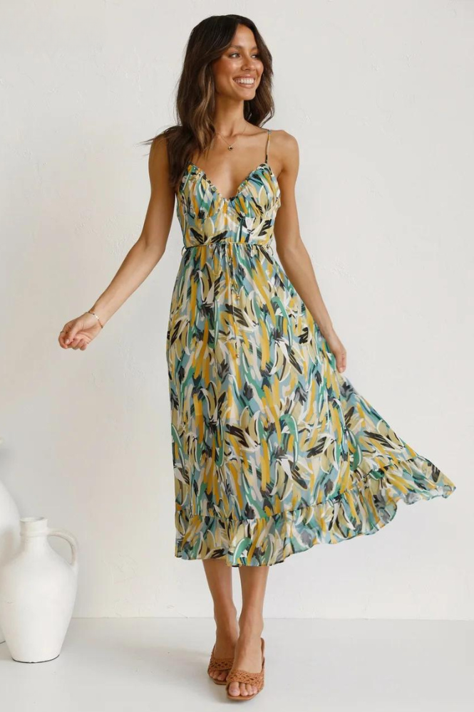 Vestido midi elegante