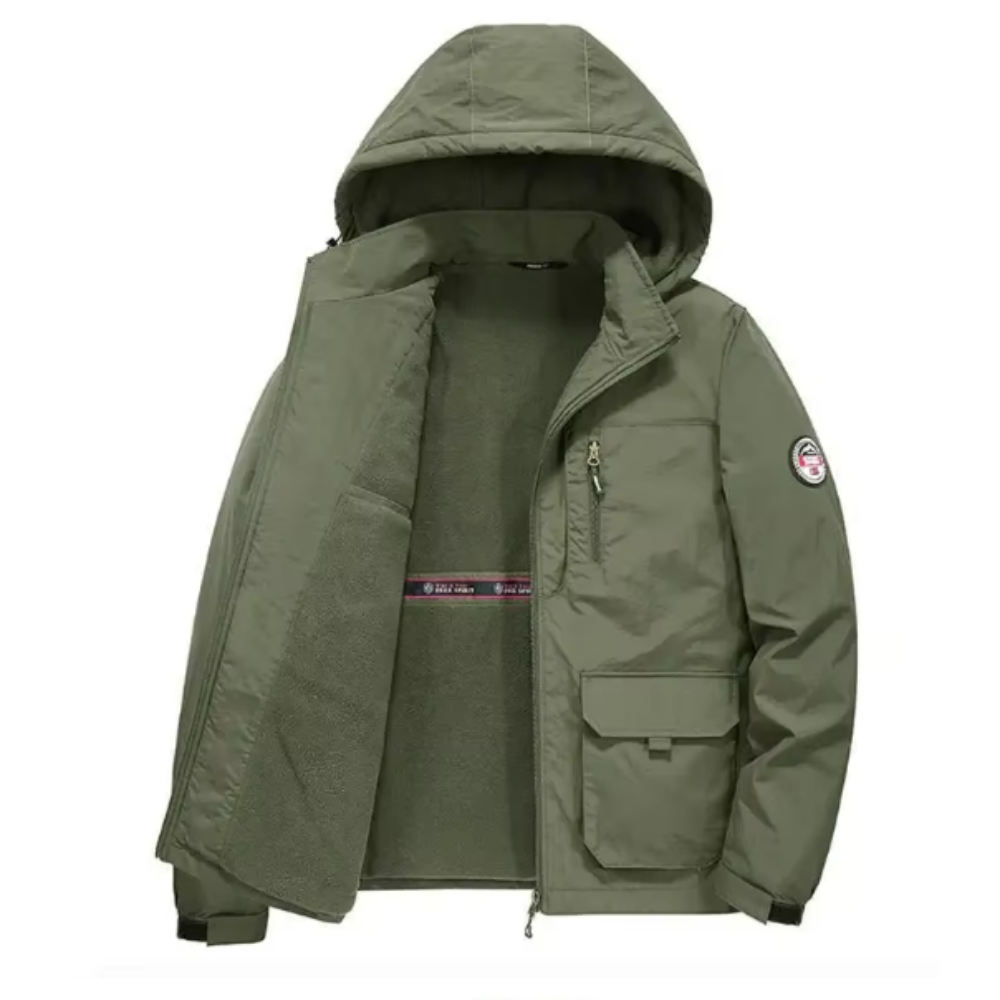 Casaco com forro de velo espesso