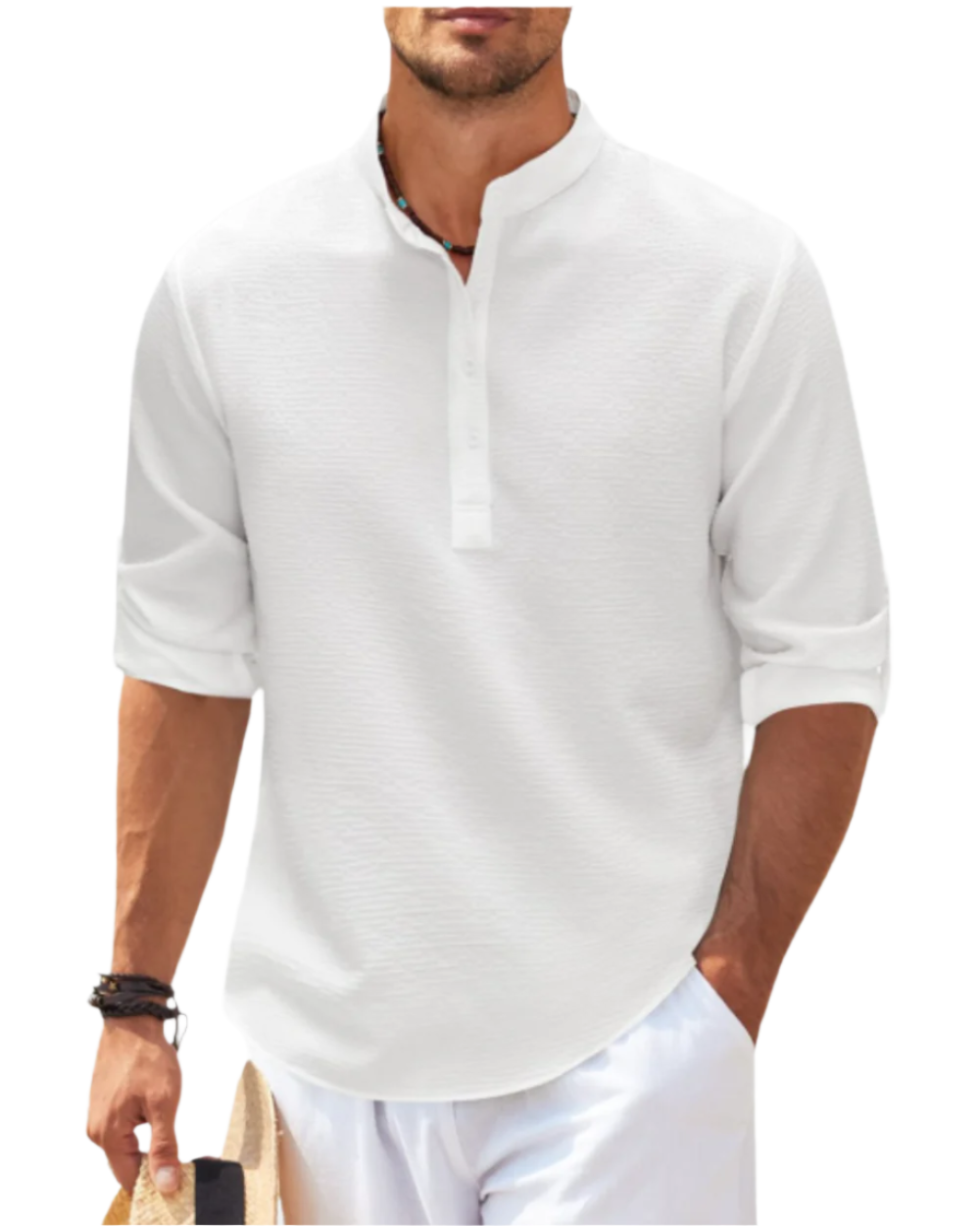 Camisa pólo de manga comprida