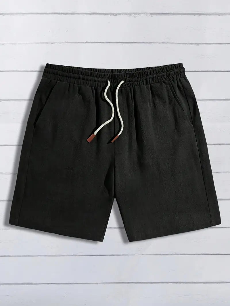 Calções de linho casuais