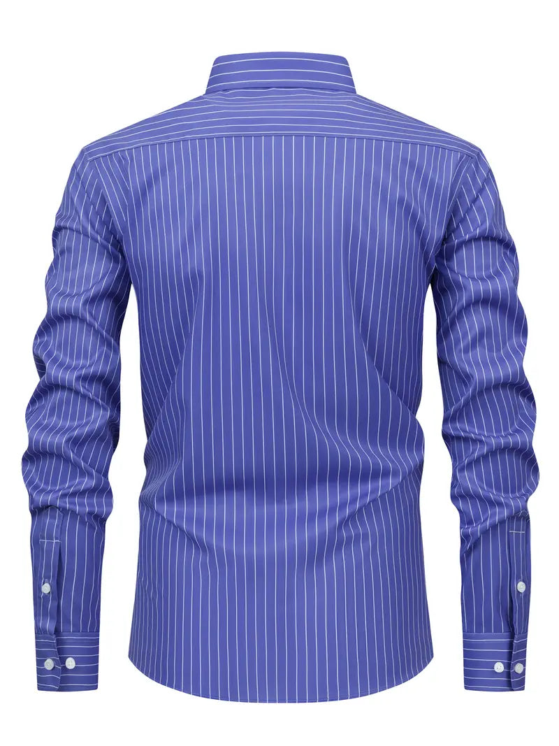 Camisa às riscas chique