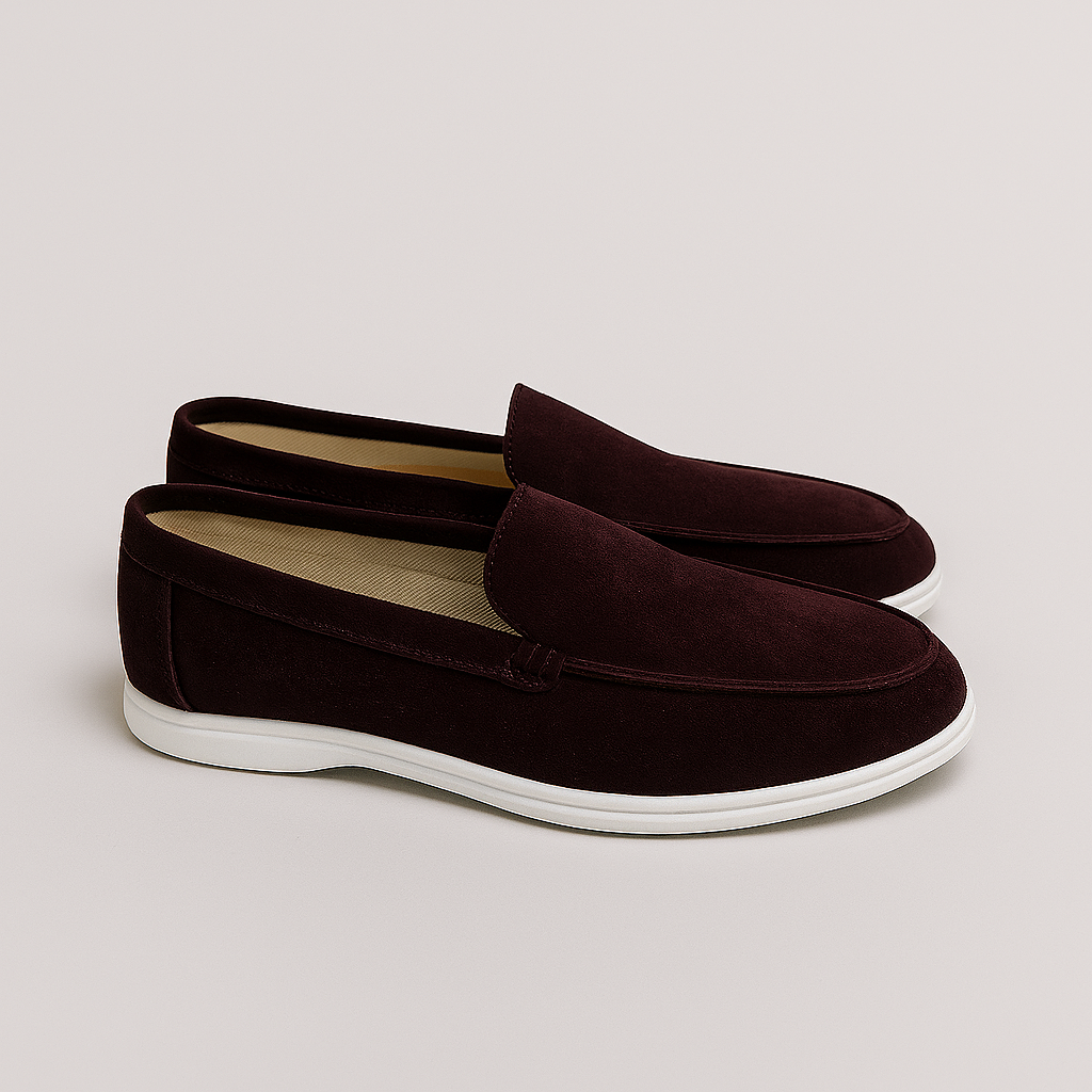 Elegantes mocassins de camurça