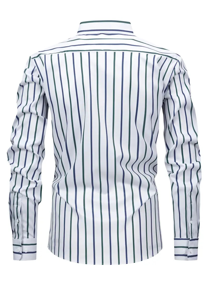Camisa às riscas chique