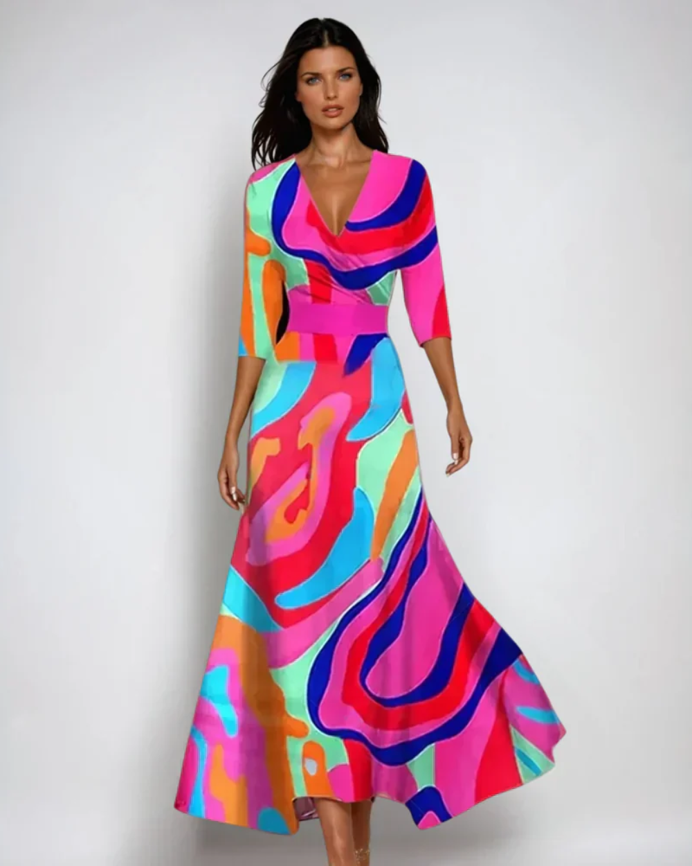 Vestido floral elegante Monza