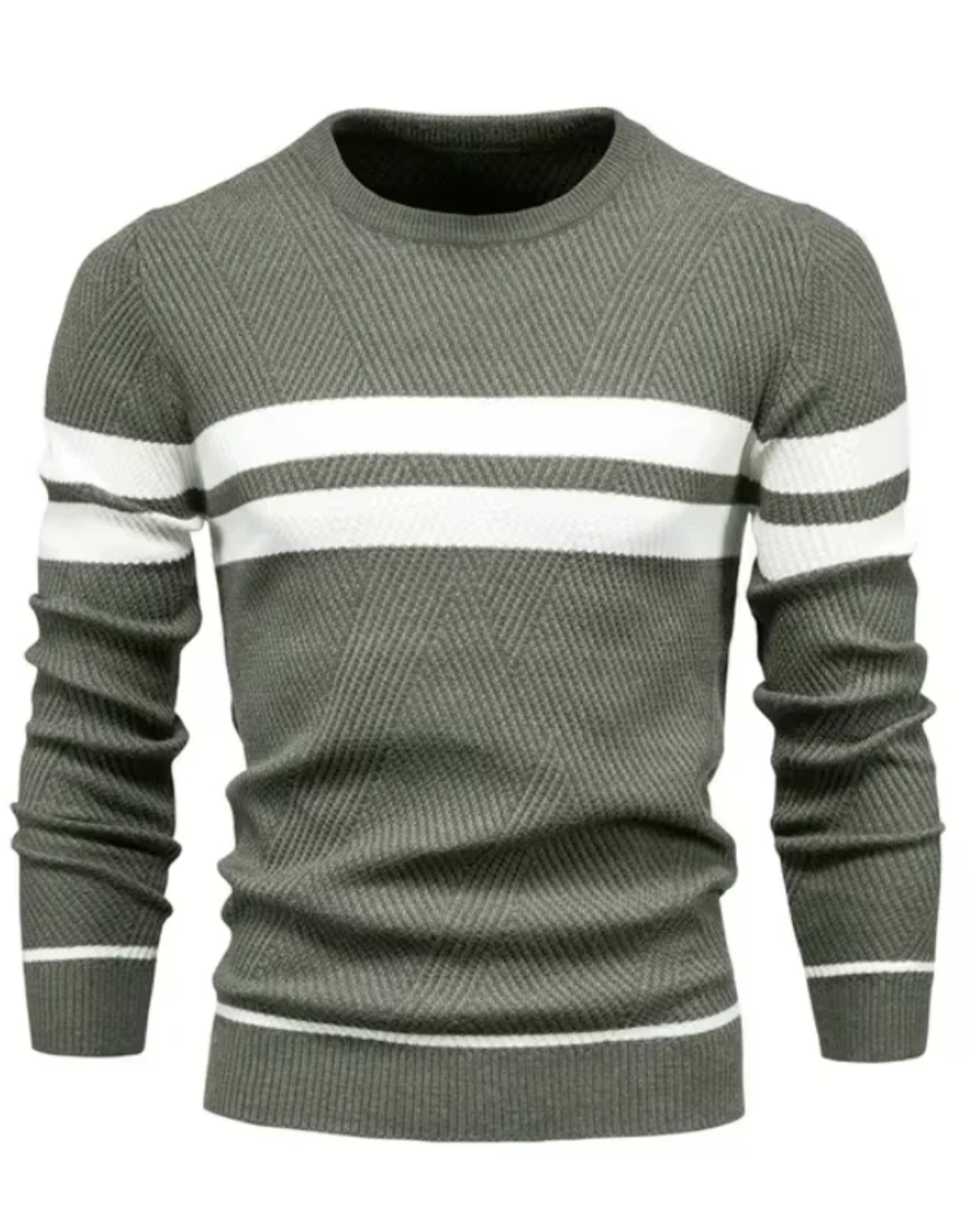 Camisola de homem elegante com riscas