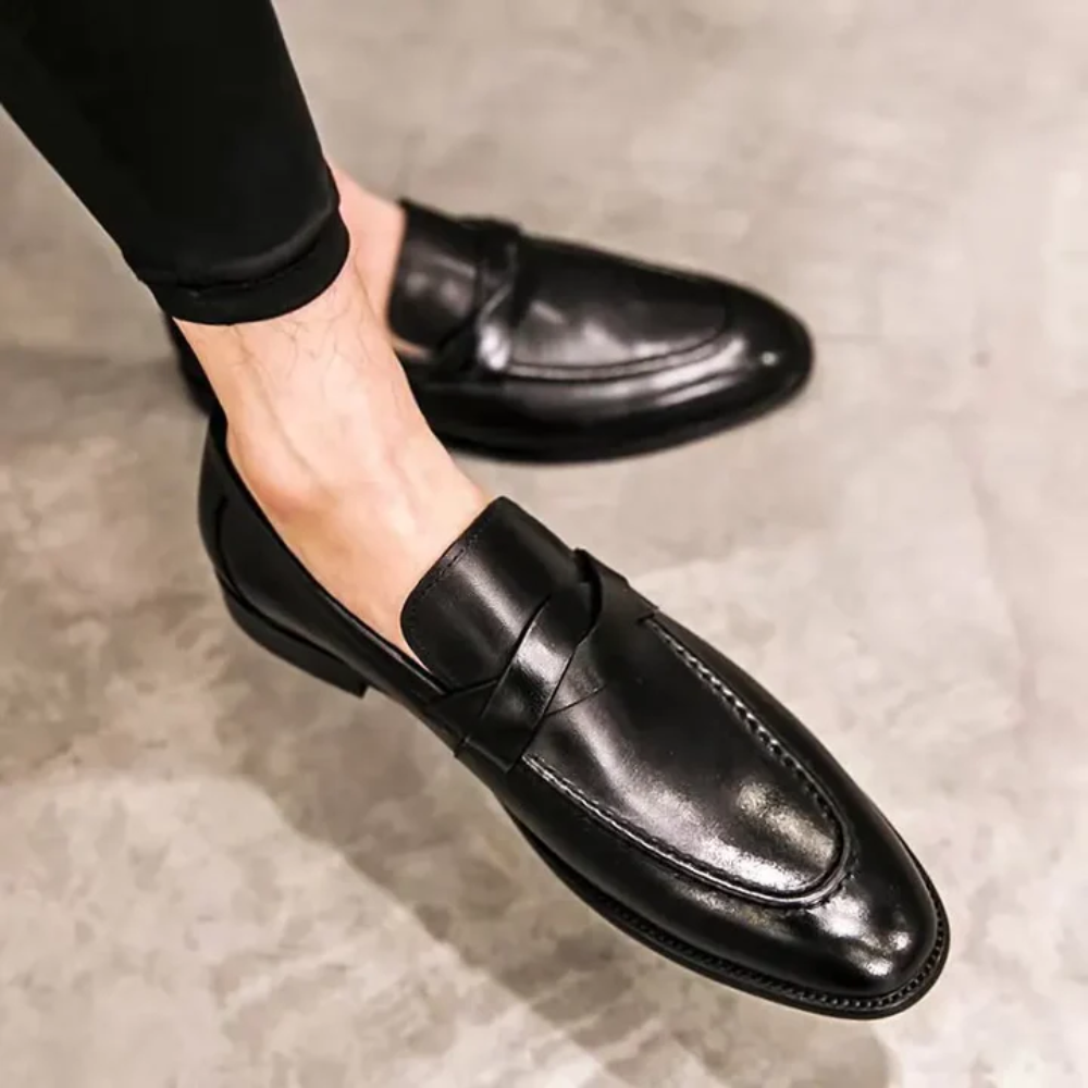 Mocassins de couro chiques