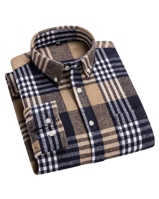 Camisa xadrez de algodão