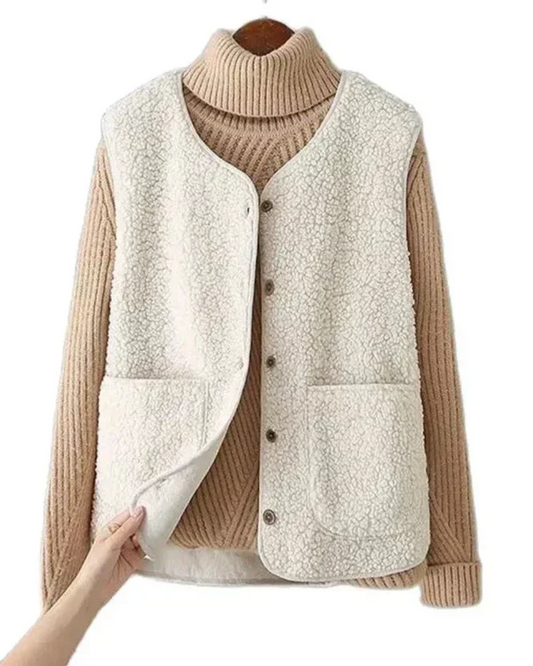 Casaco de malha elegante para mulher
