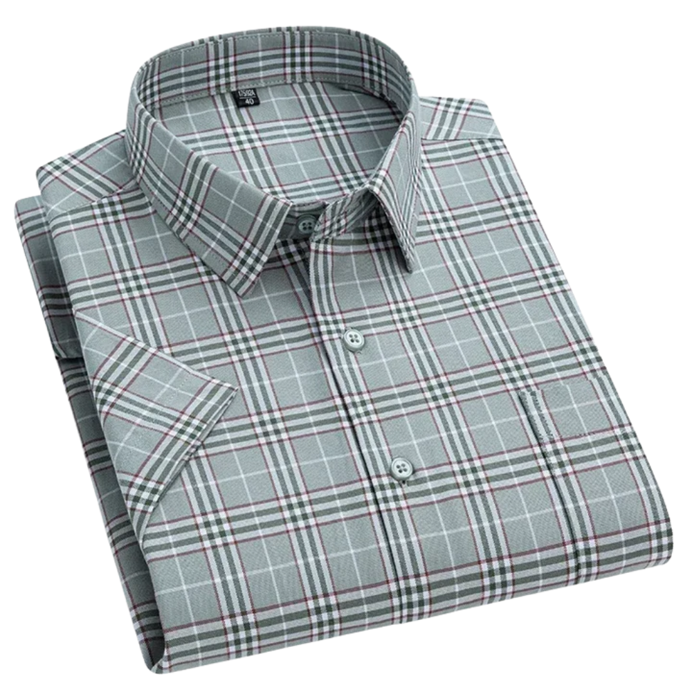 Camisa de manga curta em algodão