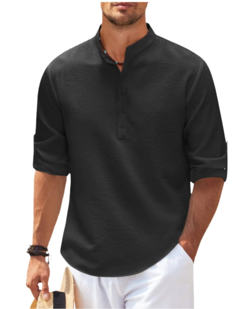 Camisa pólo de manga comprida