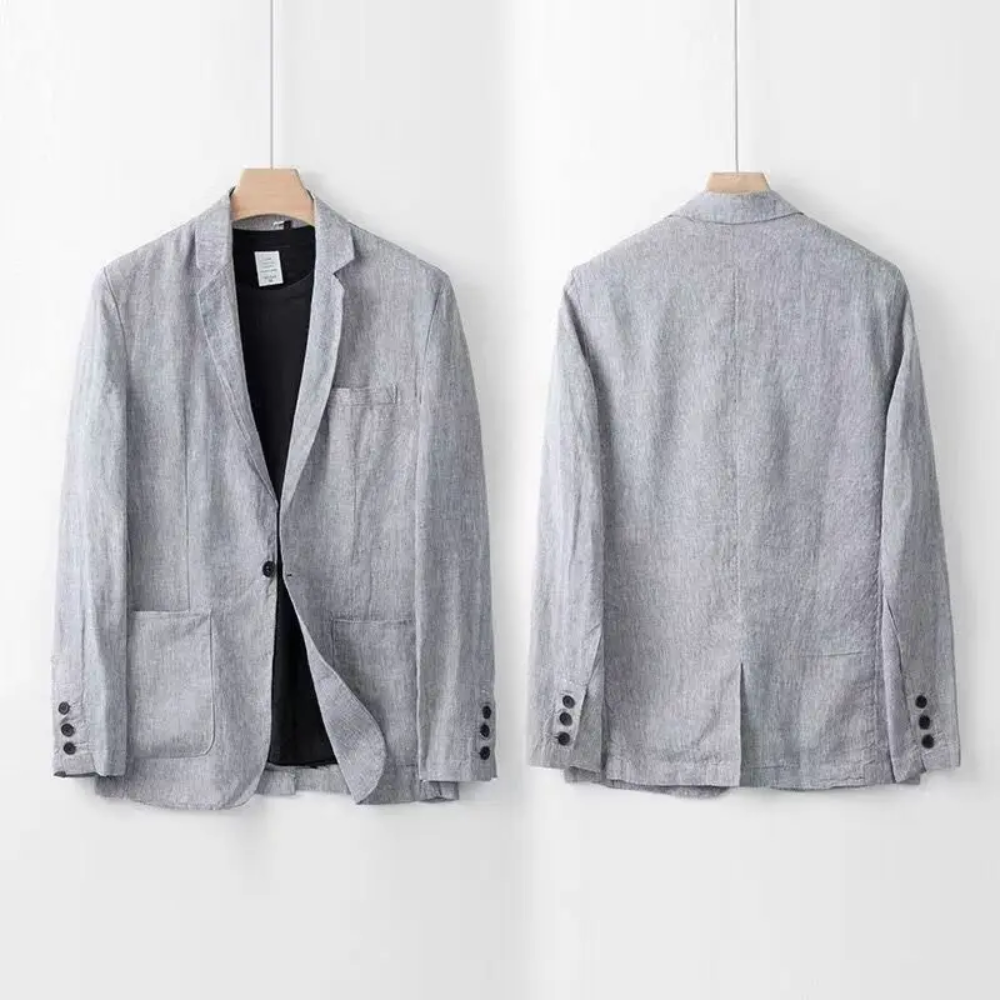 Conjunto de linho elegante
