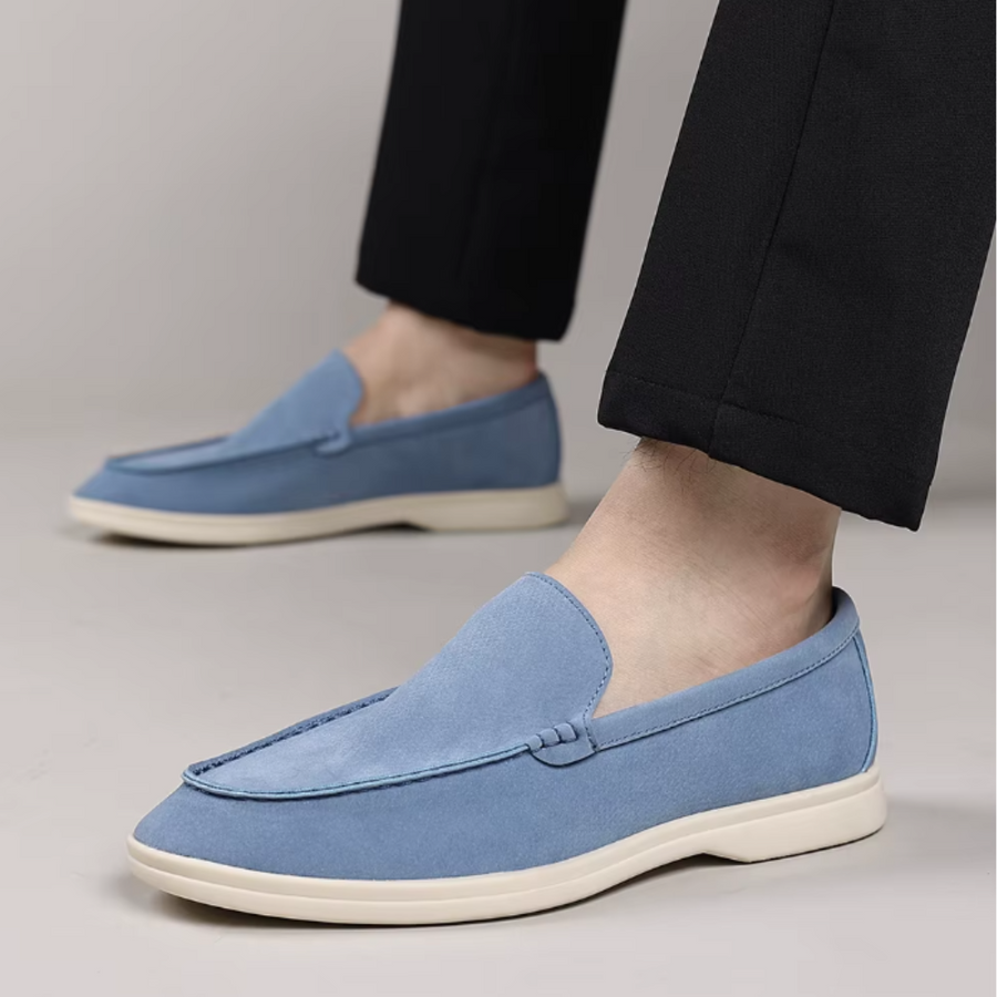 Mocassins clássicos de camurça