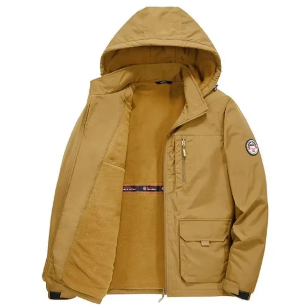 Casaco com forro de velo espesso