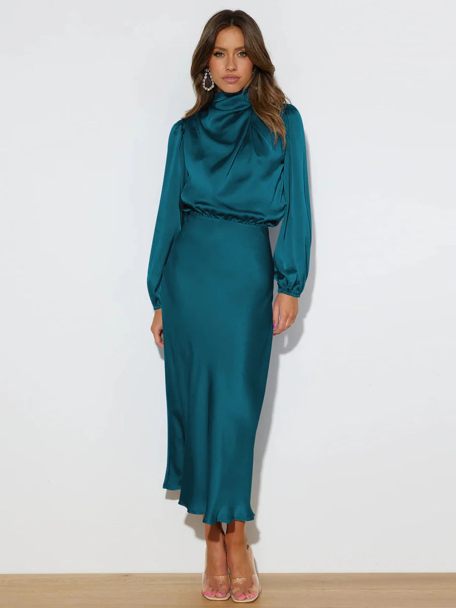 Vestido de cetim elegante
