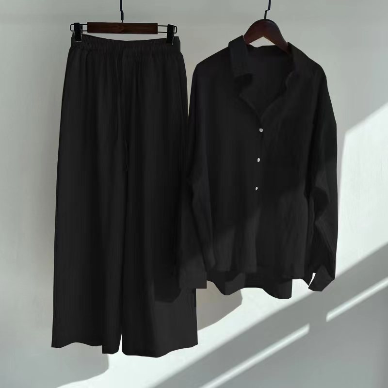 Conjunto de duas peças em algodão