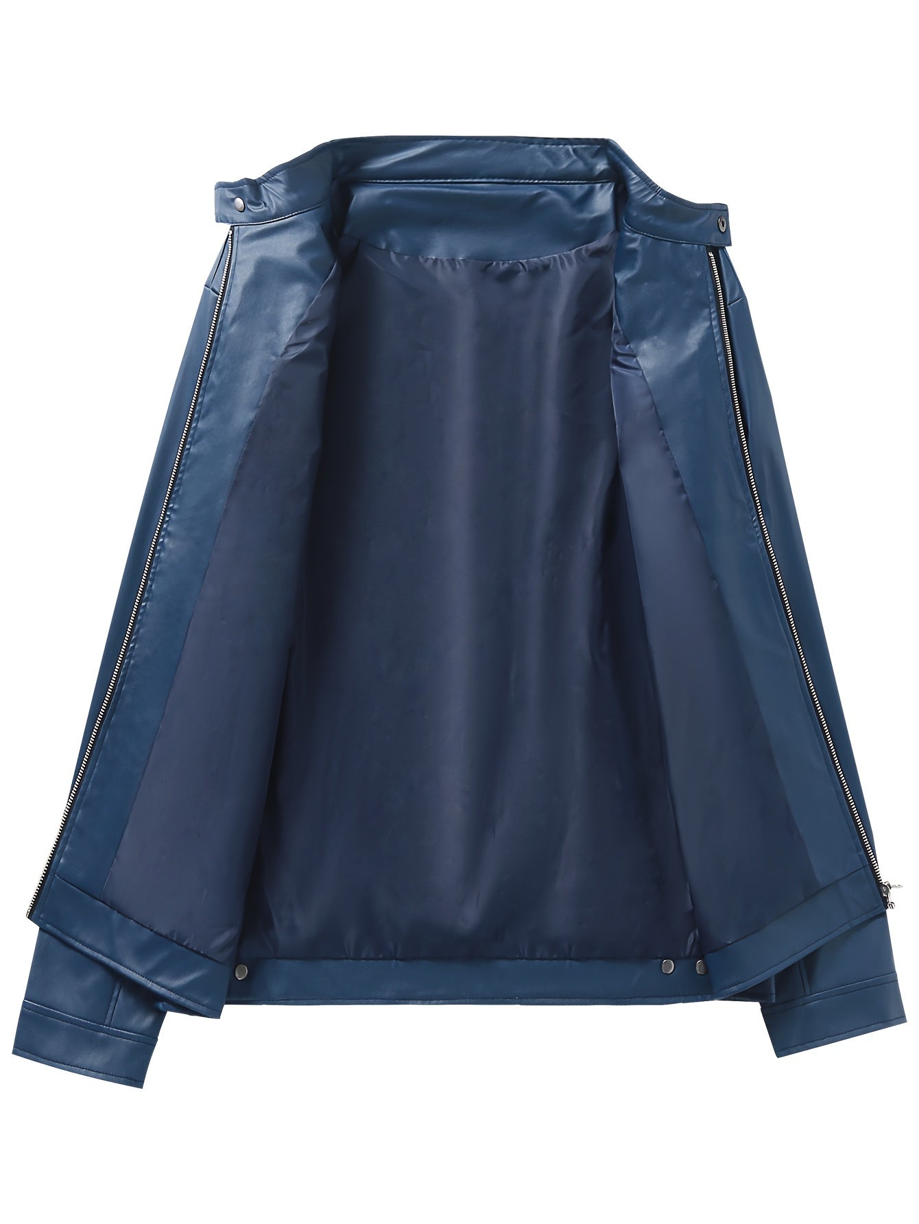 Casaco de cabedal casual