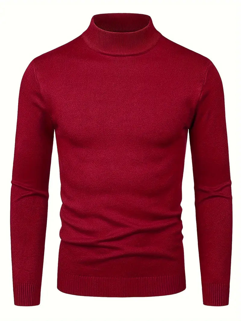 Camisola de gola alta elegante