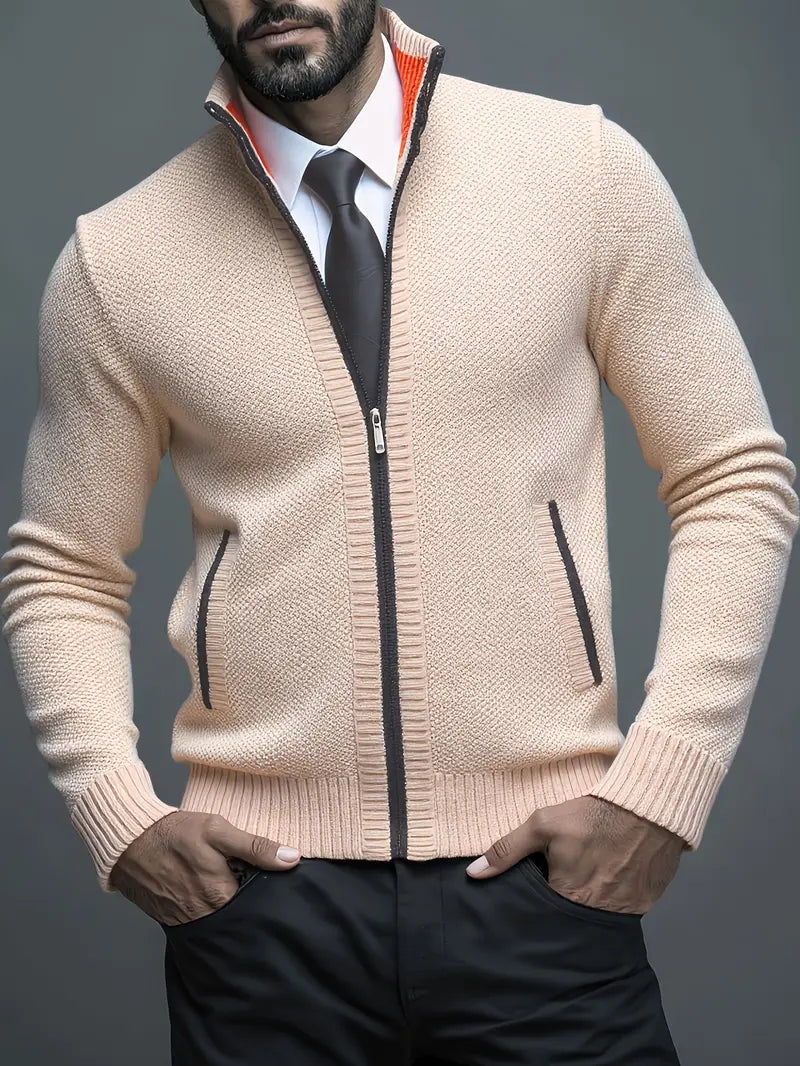 Casaco de malha elegante