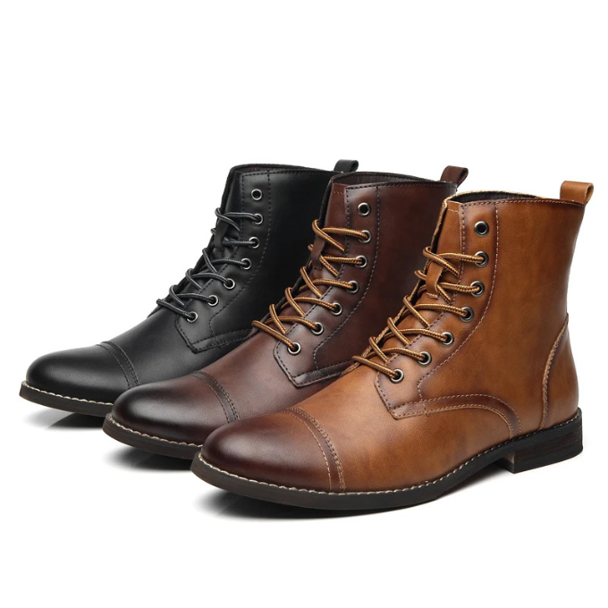 Botas de couro elegantes