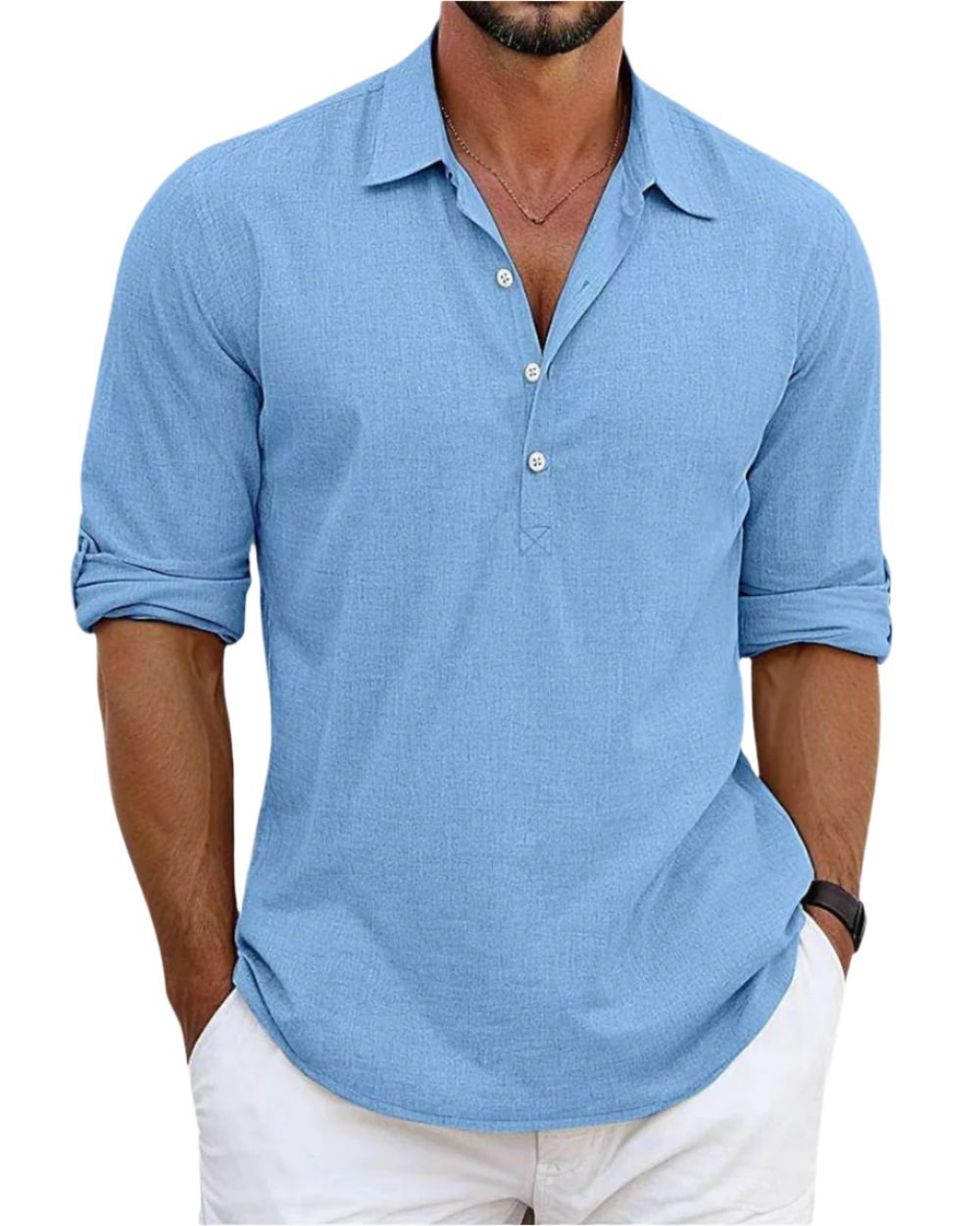 Camisa de linho premium
