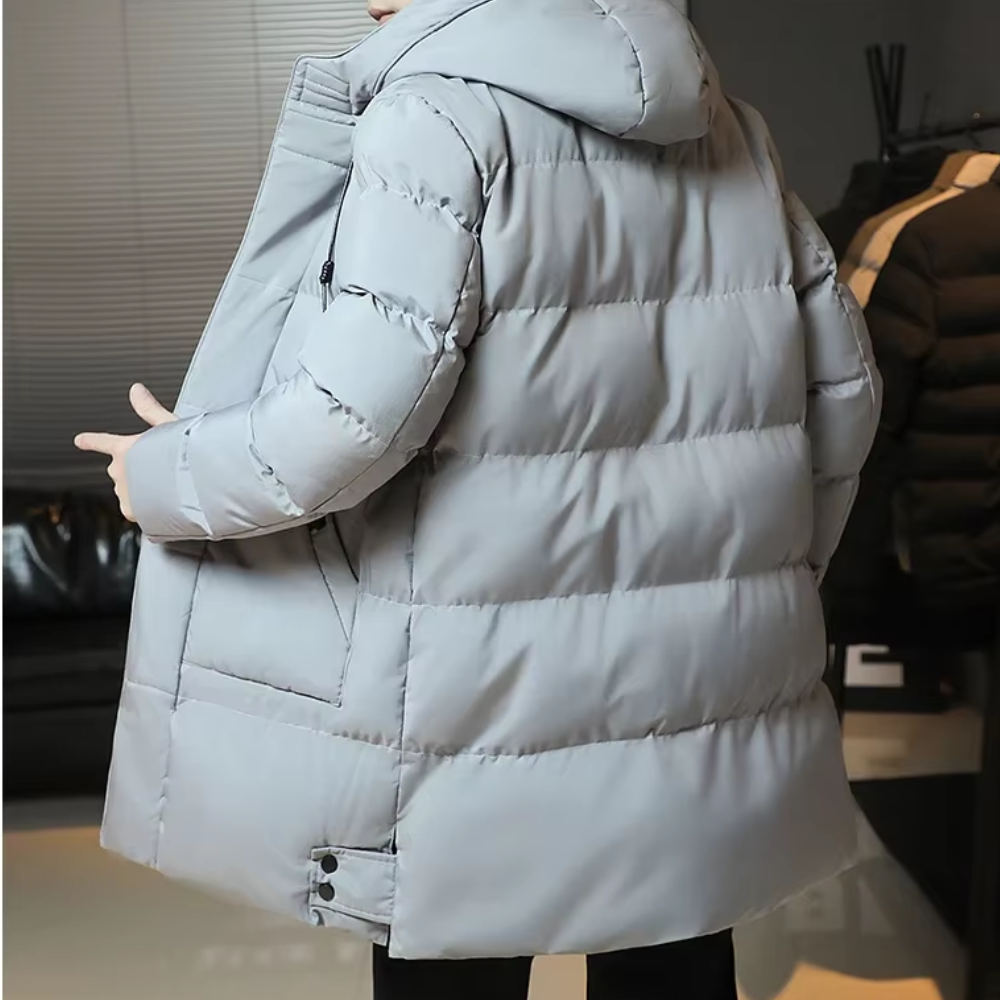 Casaco comprido de inverno elegante