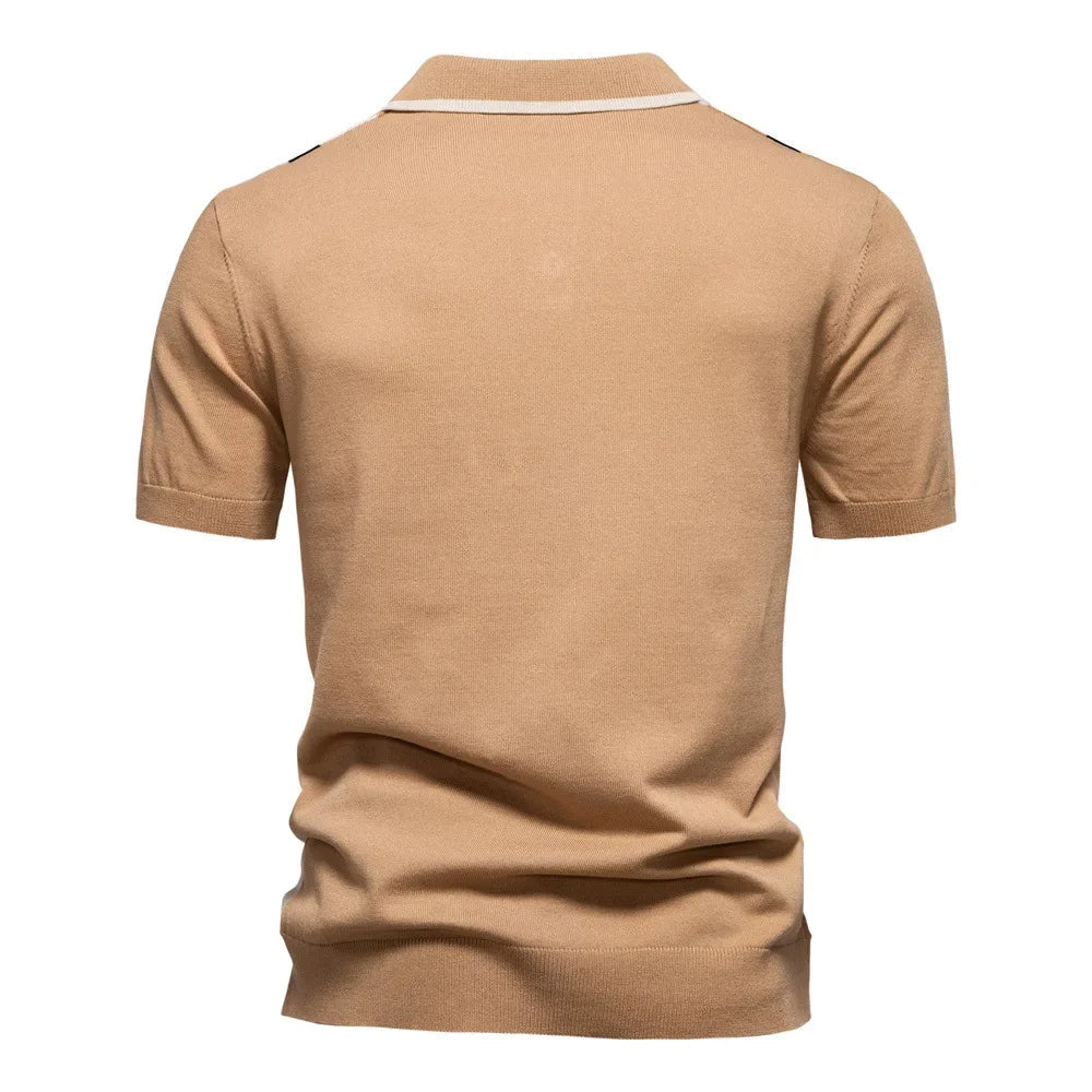 Camisa pólo de malha