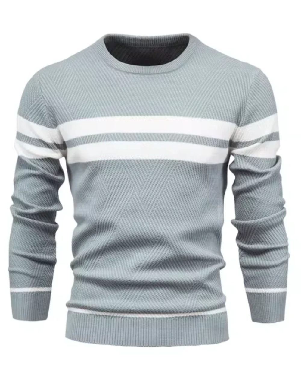 Camisola de homem elegante com riscas