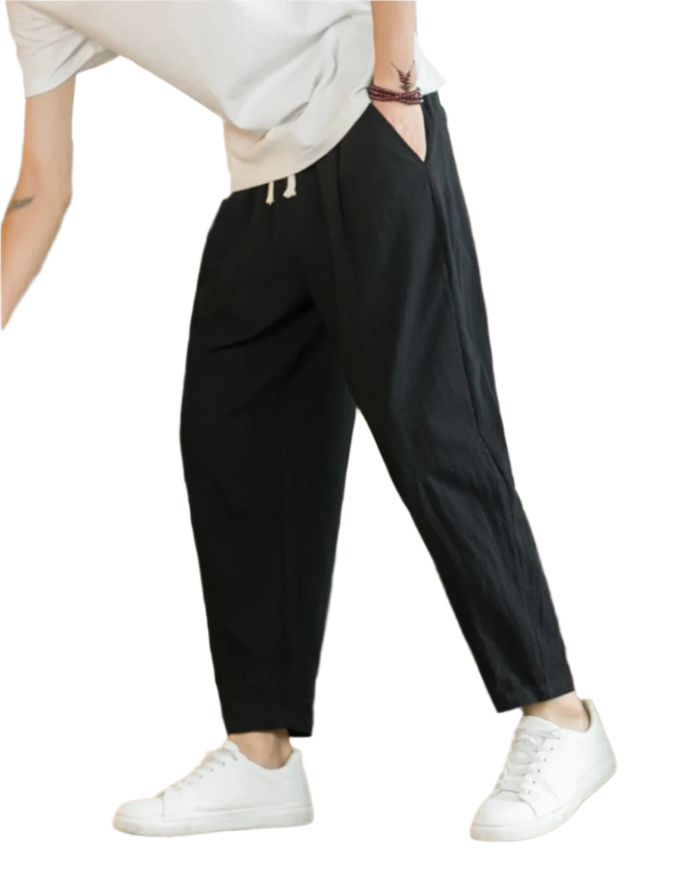 Pantalona de algodão Roma