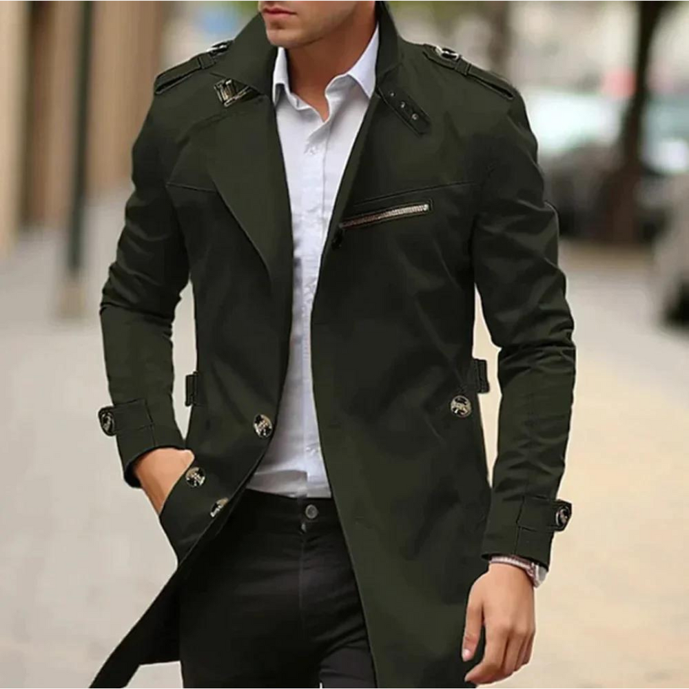 Gabardina elegante para homem