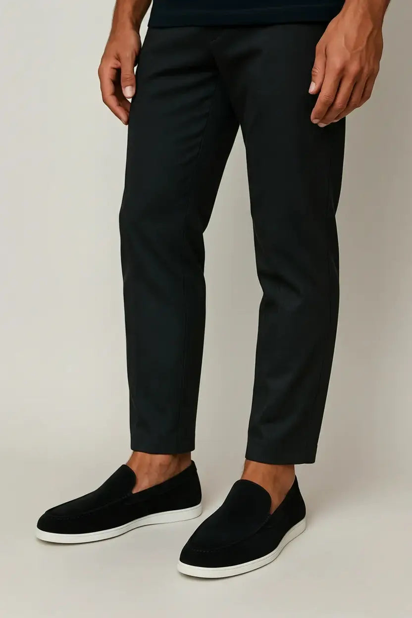 Elegantes mocassins de camurça