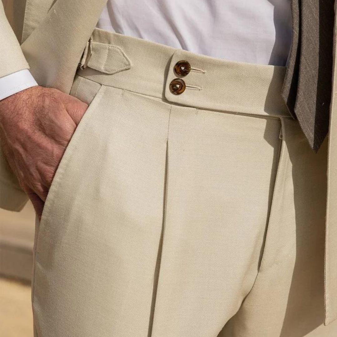 Pantalona de linho Gold Coast