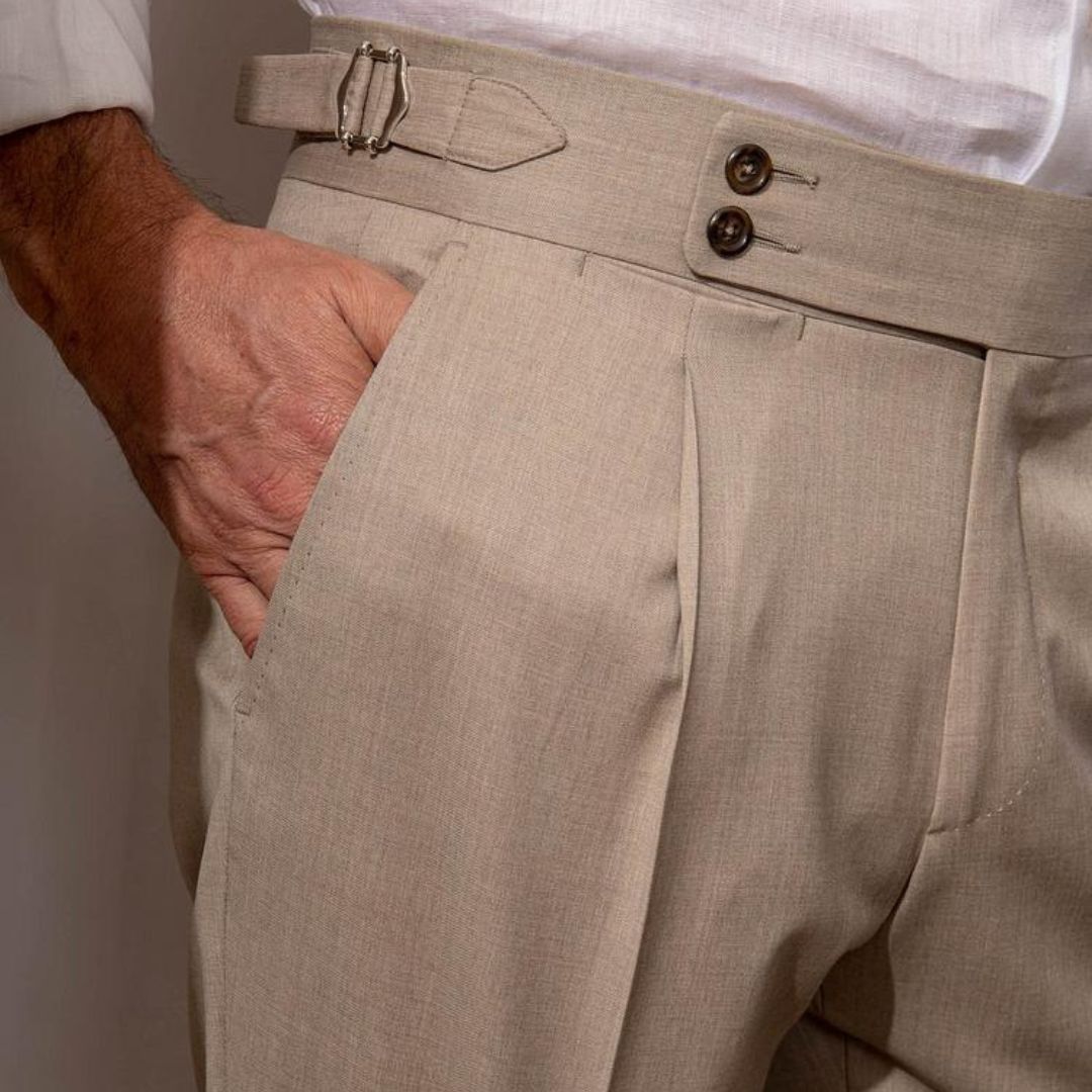 Pantalona de linho Gold Coast
