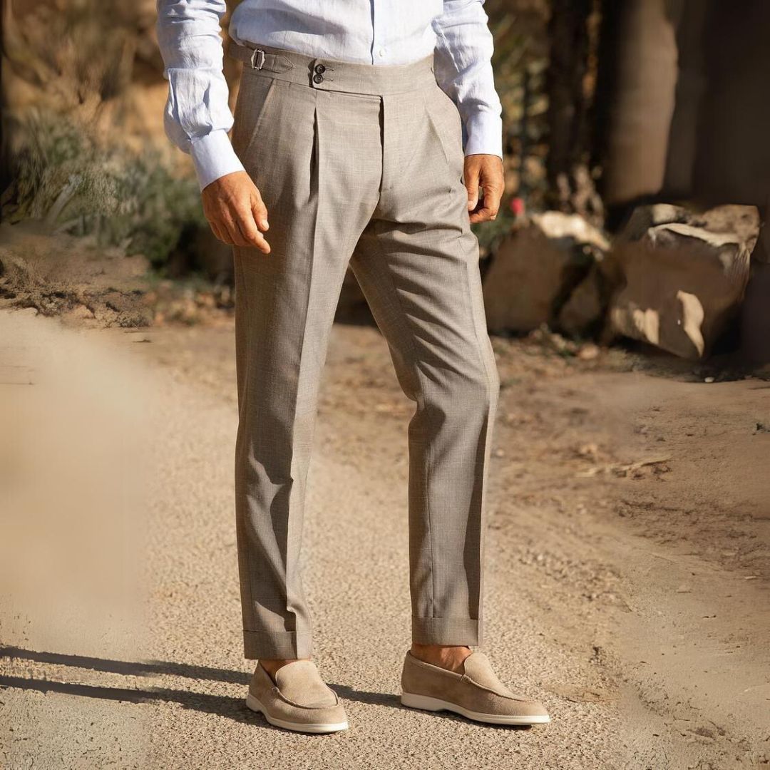 Pantalona de linho Gold Coast