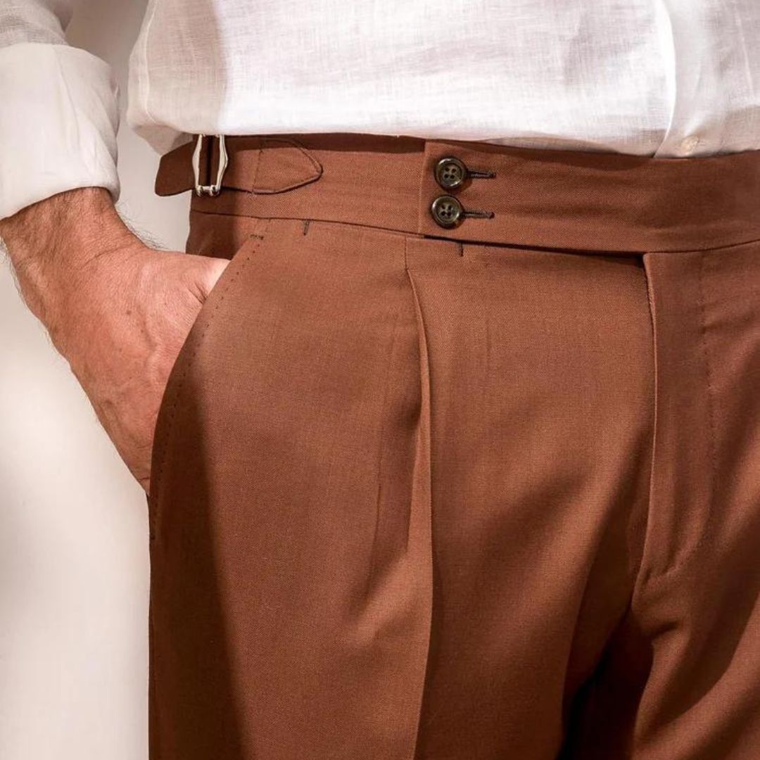 Pantalona de linho Gold Coast