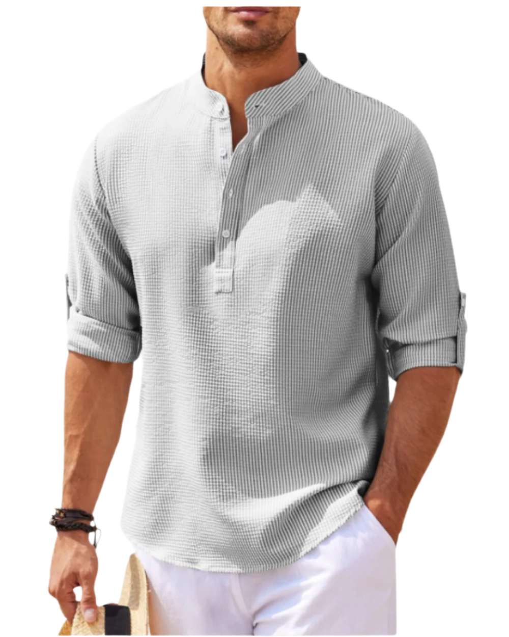 Camisa pólo de manga comprida