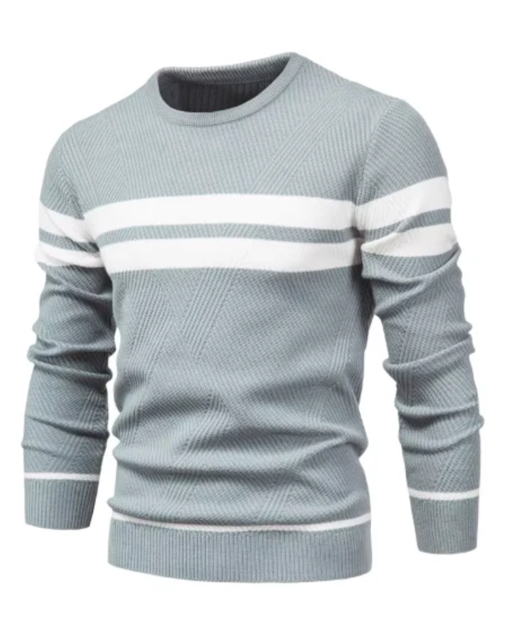 Camisola de homem elegante com riscas