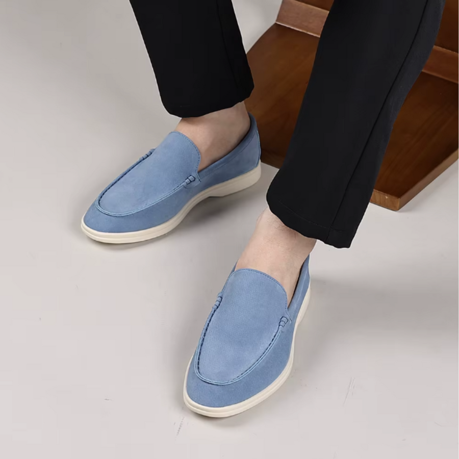 Mocassins clássicos de camurça